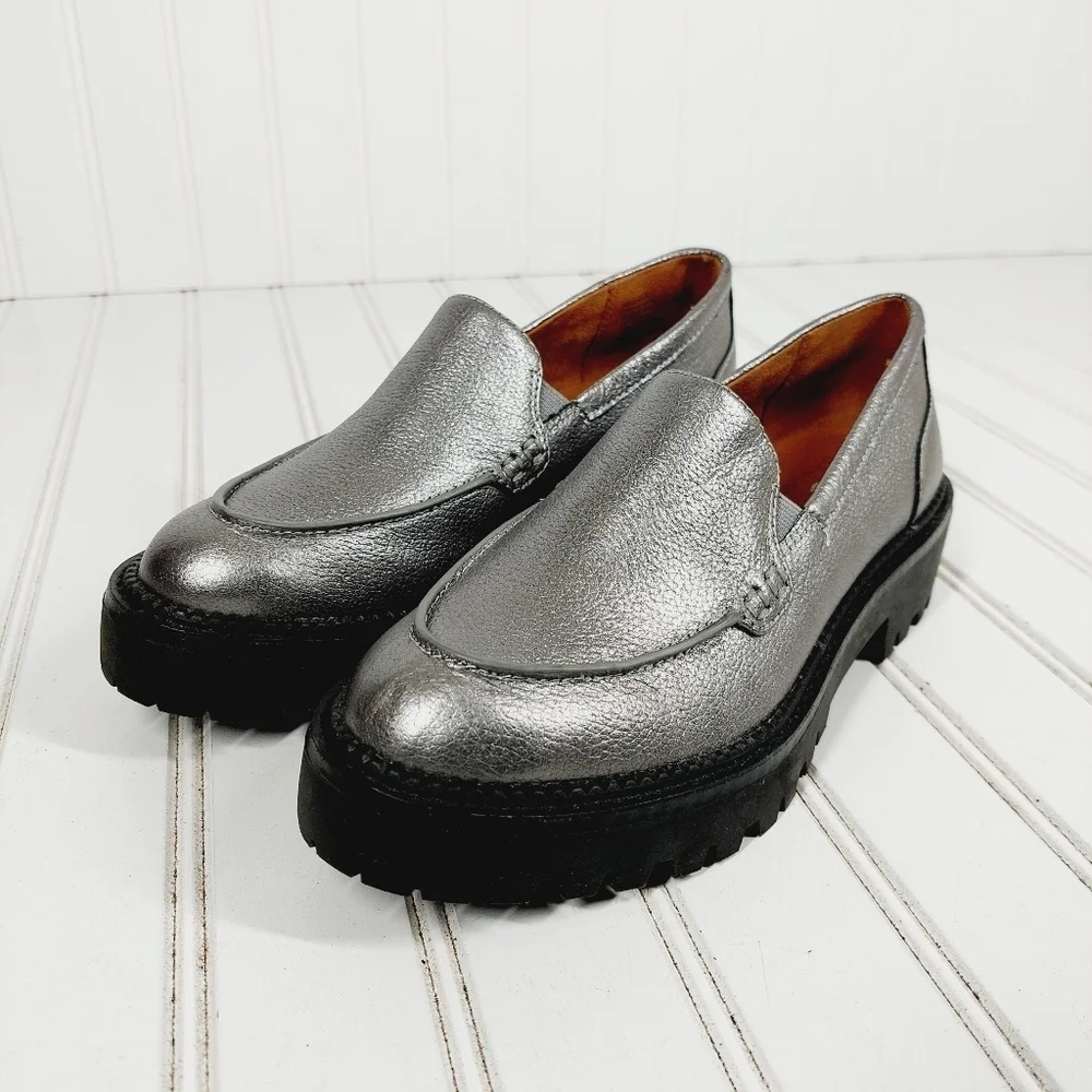 Caslon Millany Silver Chunky Sole Slip On Loafers B169